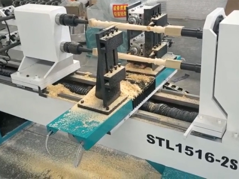 雙軸數控木工車床，雙主軸，用于木工